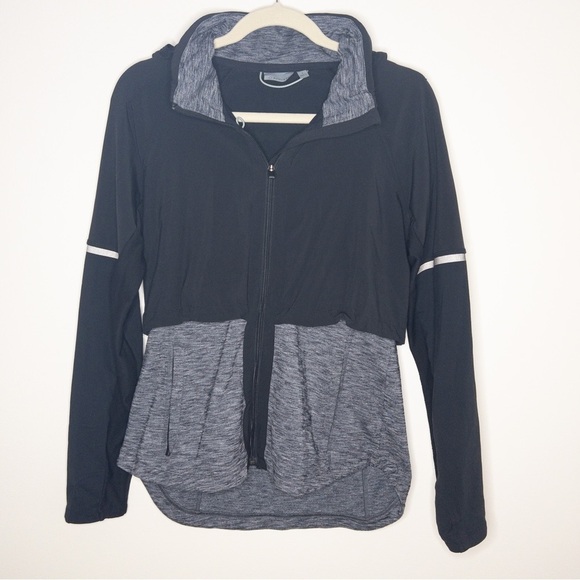 Athleta Quick Step Zip-Up Hoodie Reflective Light Jacket - Picture 2 of 5